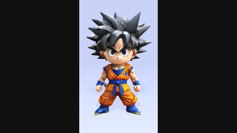 Son Goku Ultra Instinct - Dragon Ball Super / Action Figure / STL