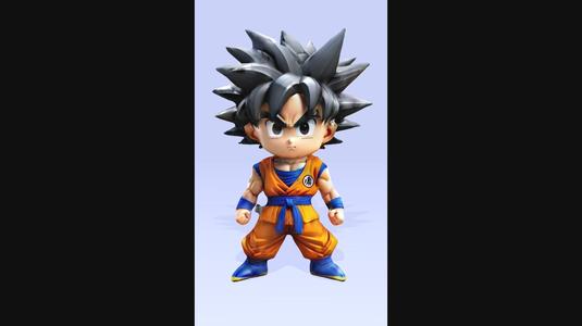 Son Goku Ultra Instinct - Dragon Ball Super / Action Figure / STL