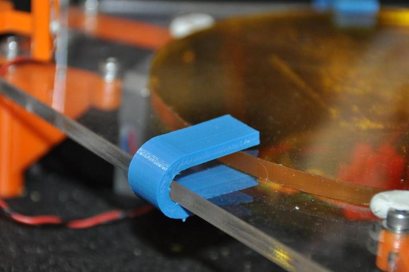 Parametric Platform Clip for Rostock Mini Acrylic Bed