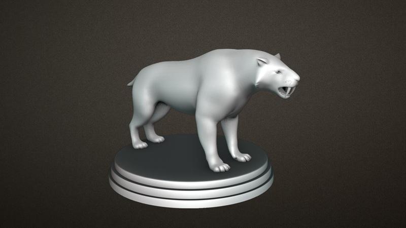 Smilodon FOR 3D PRINTING