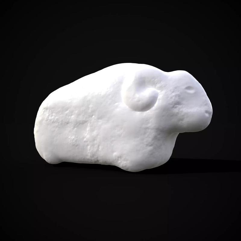 Carved Bull Toy 3D Print