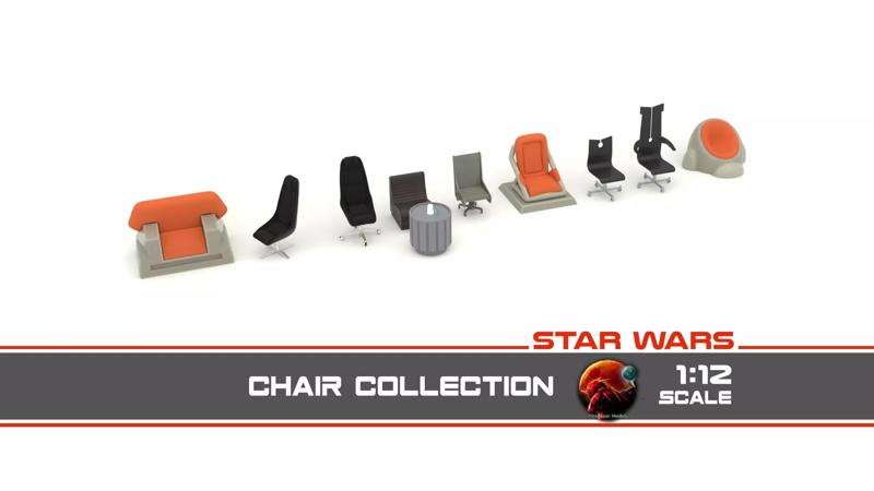 Star Wars Chair collection 1-12 scale Blackseries