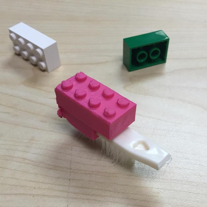 BristleBot LEGO topper