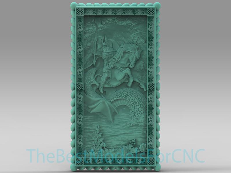 3D Model STL File for CNC Router Laser & 3D Printer Backgammon Thor Fight