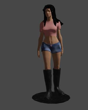 Casual girl with boots