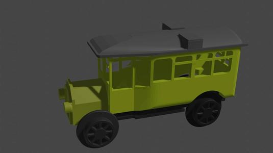 Attempt at an H0 rail bus Saxony saechsischer Schienenbus