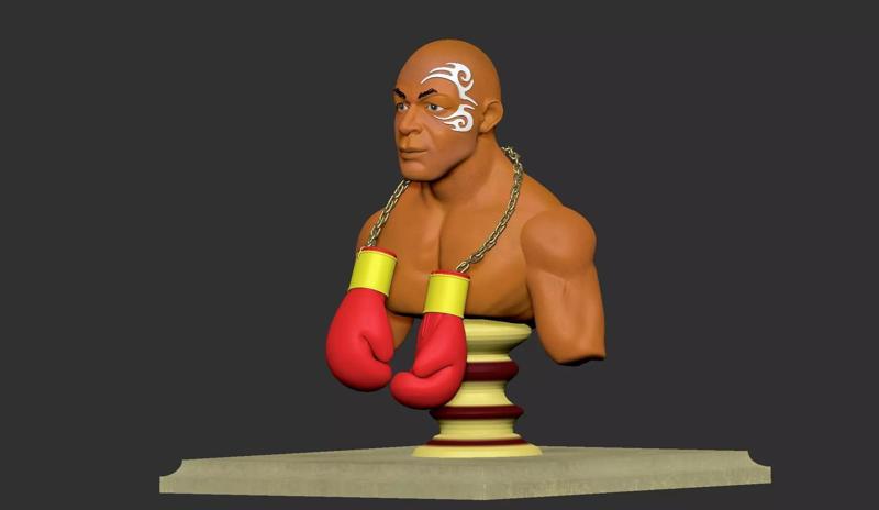 Mike Tyson 3d Printable Bust 3D print model