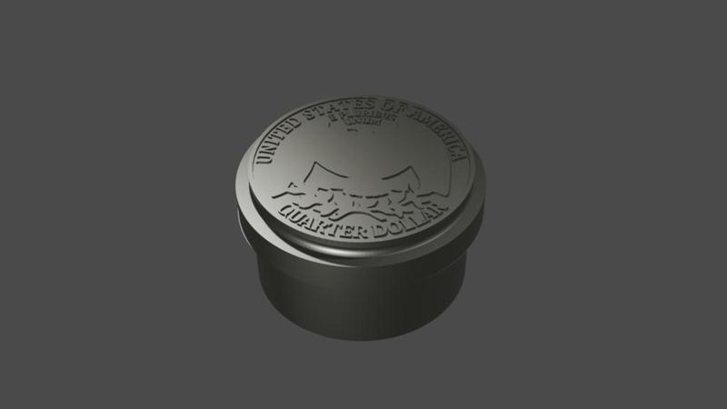 $2.00 Magnetic Quarter Holder