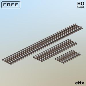 Straight Track Sections for H0 Scale Trains