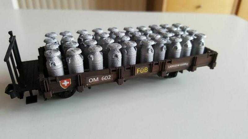 Milk churn g gauge, 1 gauge, o gauge, oe gauge, oh gauge, oo gauge