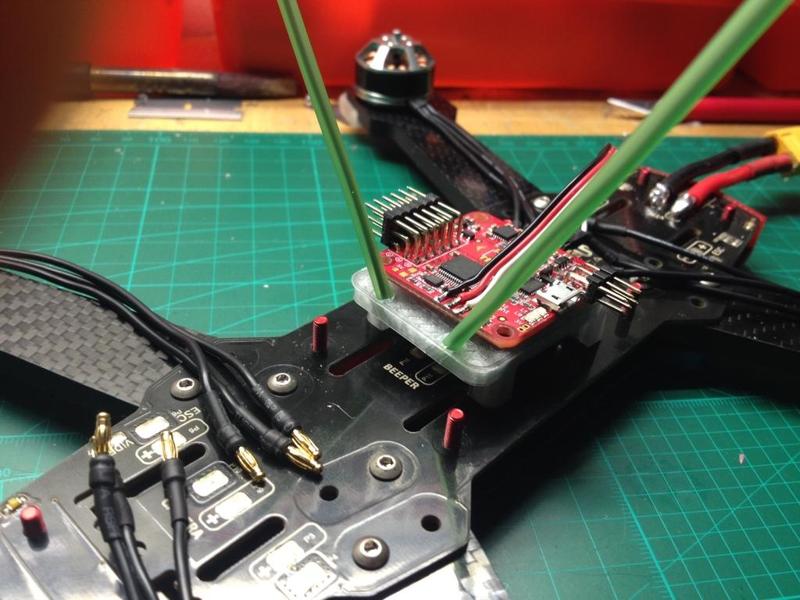 Naze 32 & Antenna mount for BlackOut Mini H Quad 