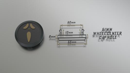 Ghost Face Wheel Center Cap