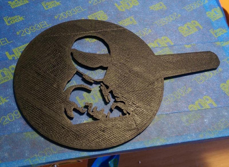 The Stig Coffee Stencil