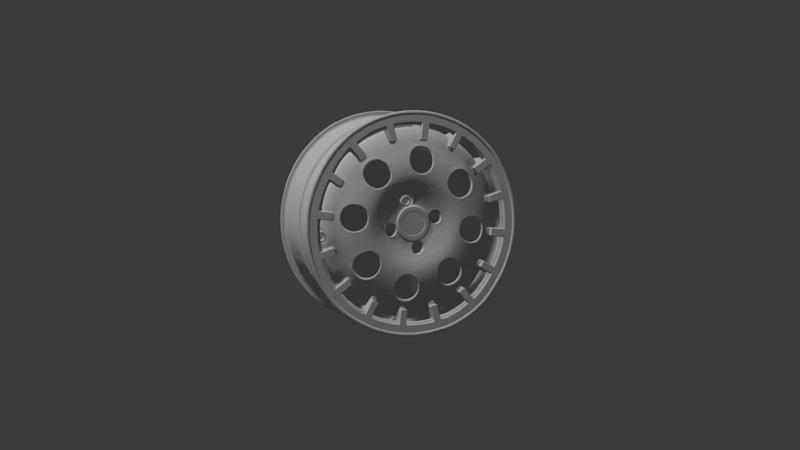 lancia delta 16v rim low poly