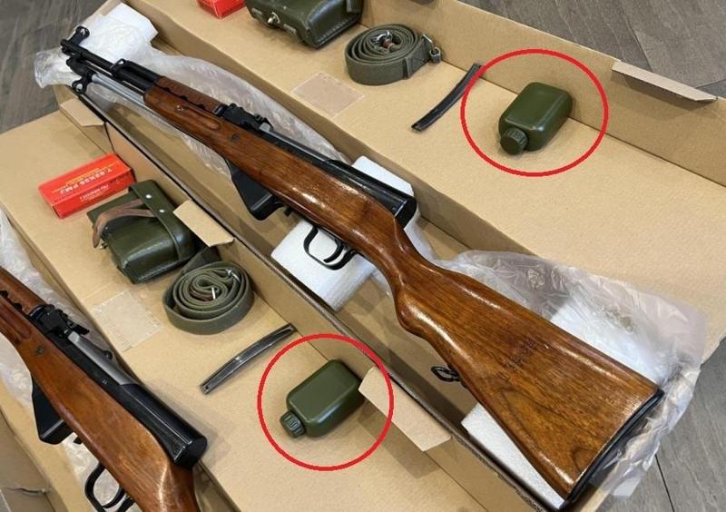 People's Liberation Army style plastic oil can