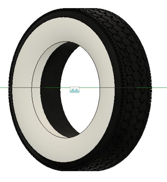 Radar Dimax white sidewall tire (for 16" rim)