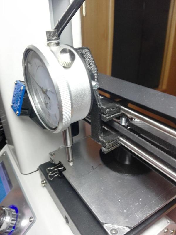 Dial gauge mount / holder for MP Select mini and Malyan M200