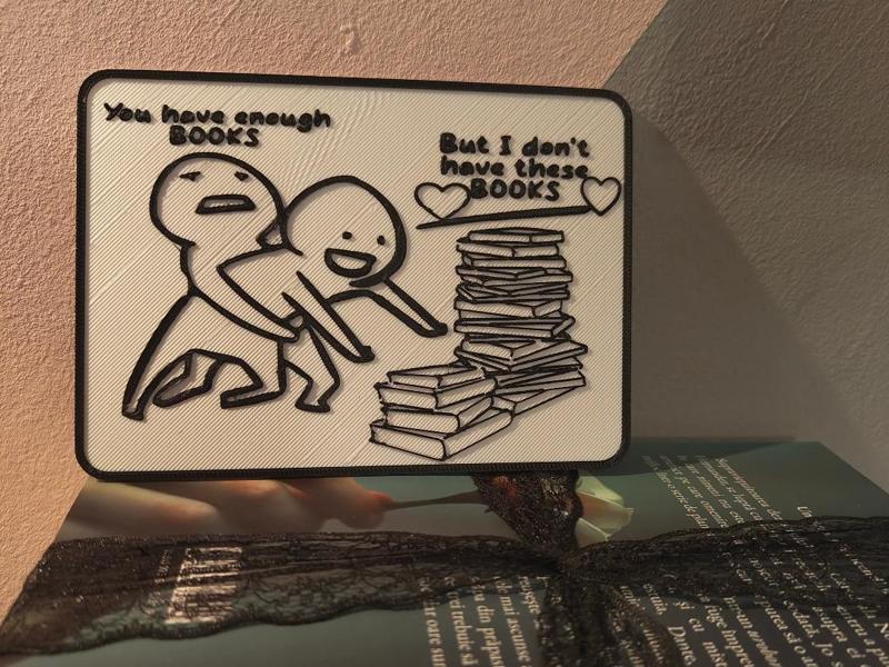 Sign You Have Enough Books, no ams