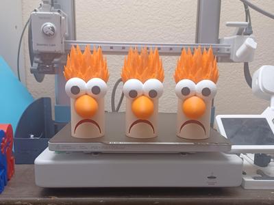 Funny Beaker Muppet Multicolor Model No AMS Needed