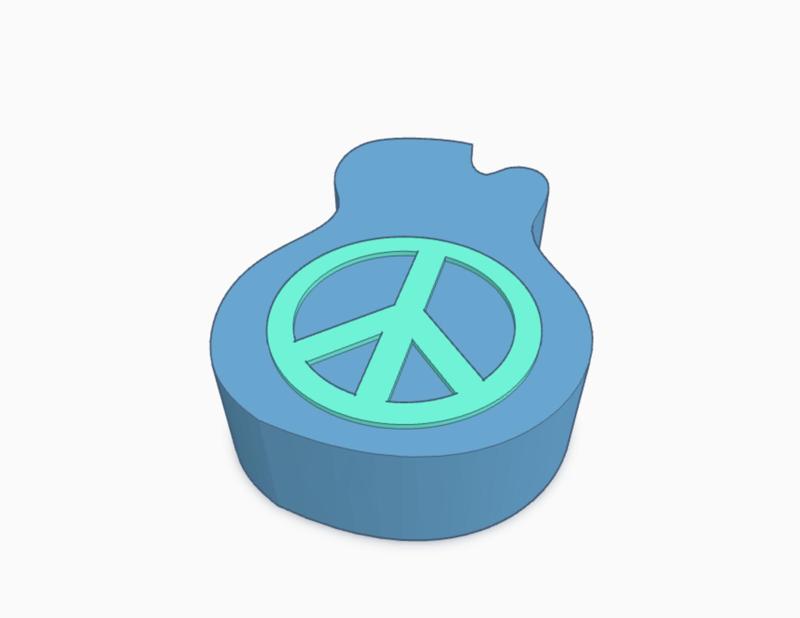 Peace Guitar Pick Holder