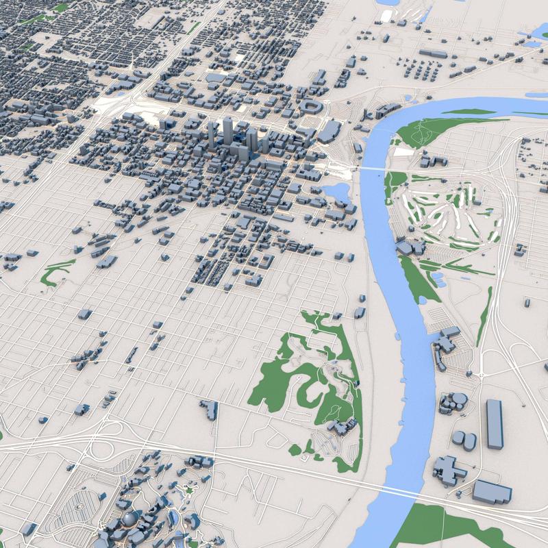 Omaha City in Nebraska USA