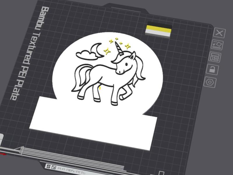 Unicorn Kids Door Room Sign