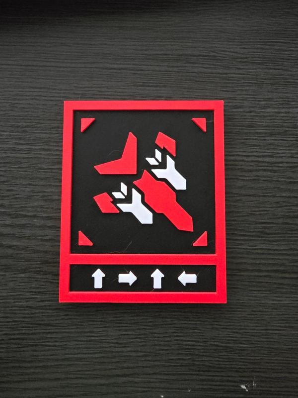 Magnetic Helldivers 2 Eagle 110mm Rocket Plaque