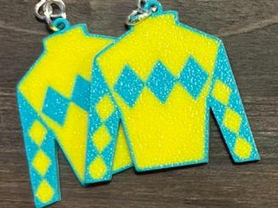 Jockey Silks Earrings - Diamonds