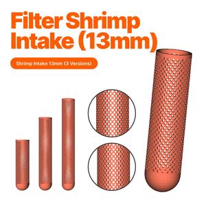 Aquarium filter shrimp intake 13mm (Round and hexagonal holes)