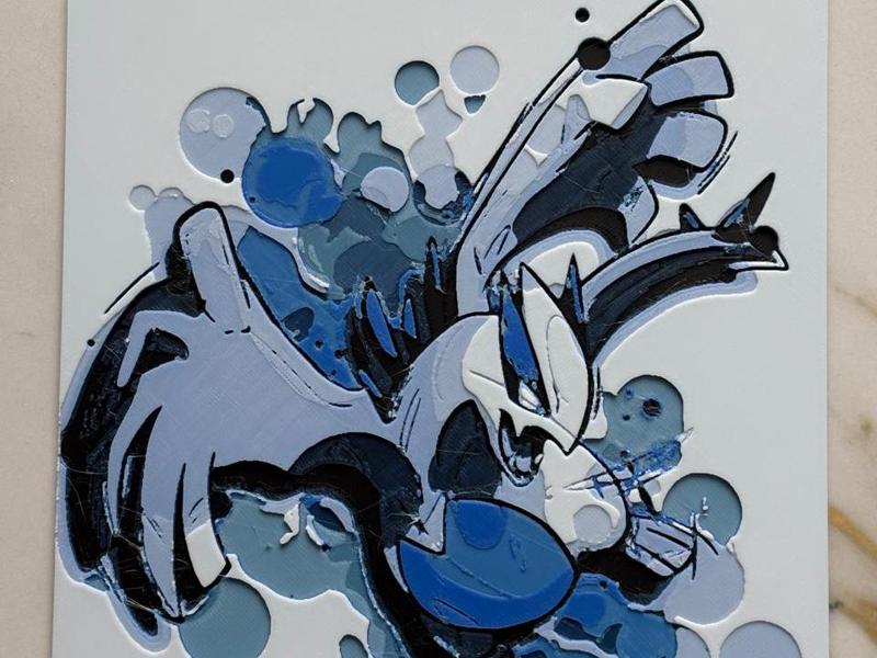 Lugia Poster 4 colors