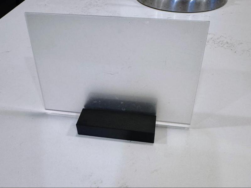Acrylic sign holder for 3mm thick sign