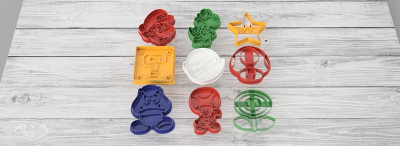 Set x9 Mario Bros. cutters