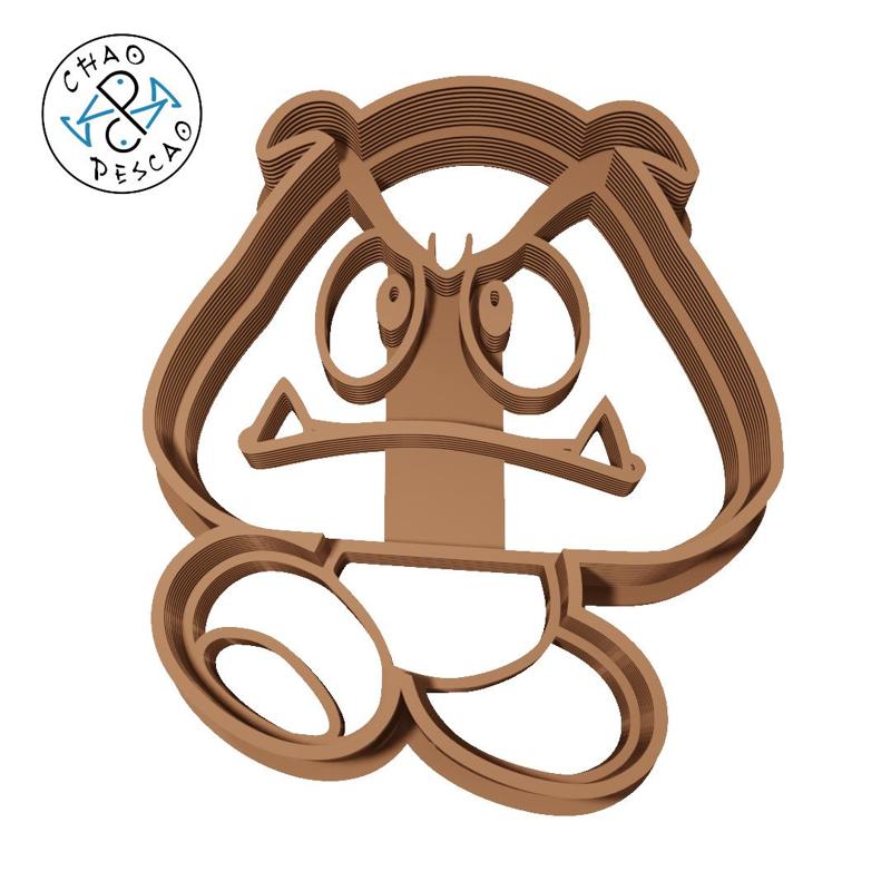 Goomba - Mario Bros. - Cookie Cutter - Fondant