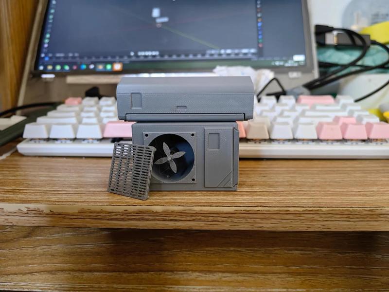 Air conditioner suite refrigerator sticker, car air freshener box interior small ornament, outdoor unit plus indoor unit