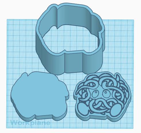 Pokemon: Tangela 3 Piece Bath Bomb Mold