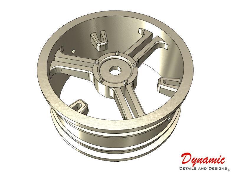 3 Spoke DBL Action 24mm Wheels +3 offset