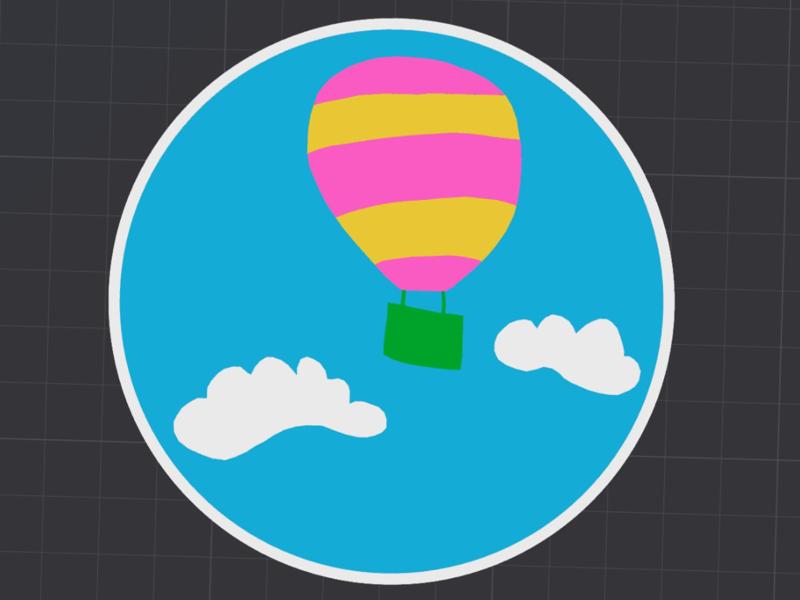 "Oh the Places You'll Go" Coaster - Balloon