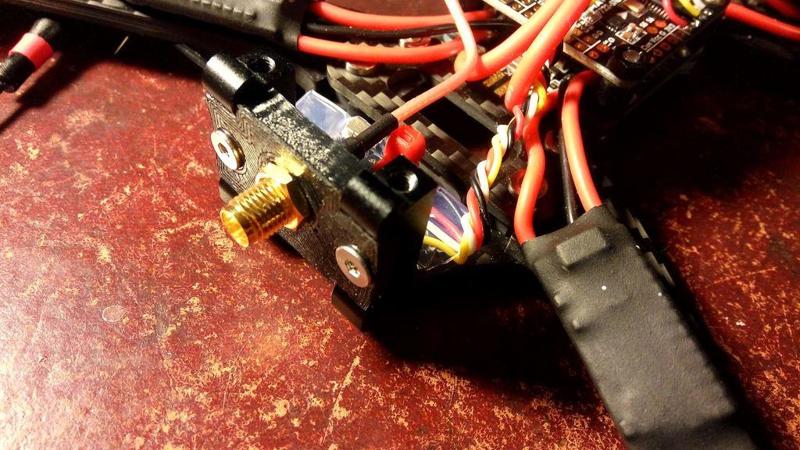 Rooster quadcopter sma holder tbs nano shelf