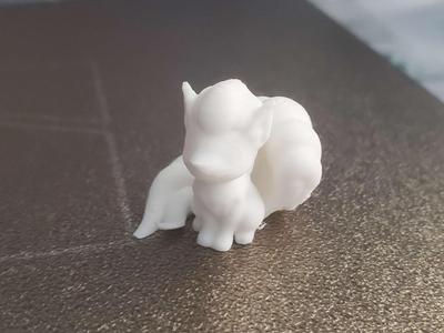 Tiny Spirit Fox with 9 Tails