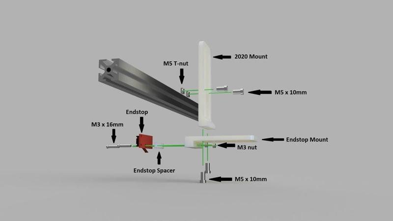 FT5 Endstop Mount - Adjustable