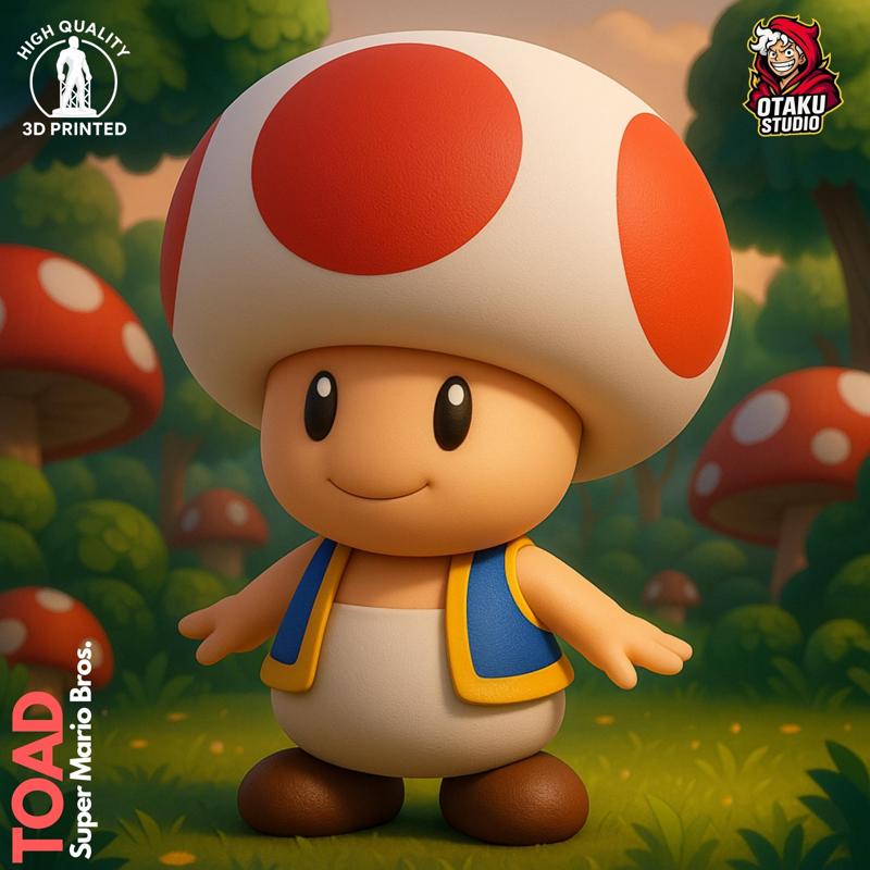 Toad - Super Mario Fan Art 3D Model