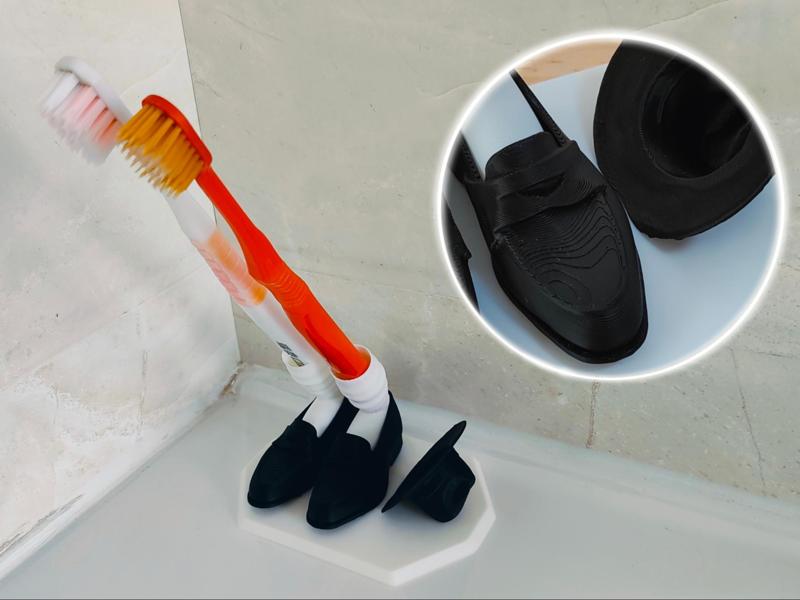 Angled Toothbrush Holder, Moonwalk, Michael Jackson
