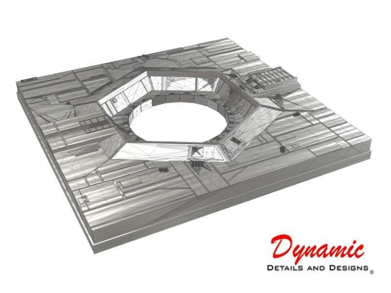 Death Star Surface Tile 01H - Thermal Exhaust Port