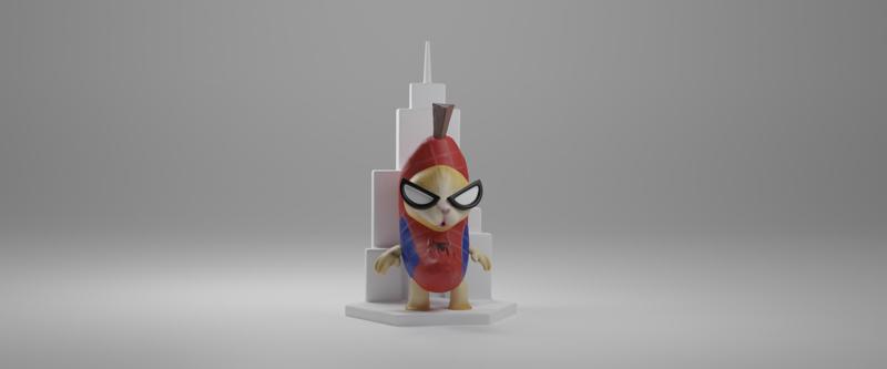 Spidey Banana Cat / Spiderman Mishi Plátano