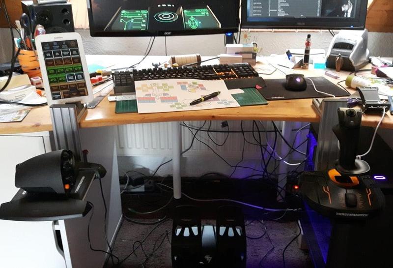 Thrustmaster T16000M FCS HOTAS Table Mount