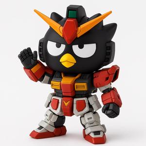 hello kitty badtz-maru gundam