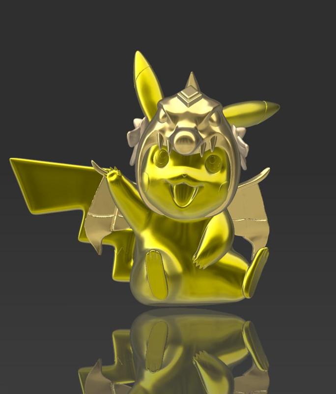 Pikachu Cosplay The Winged Dragon of Ra Pokemon x Yugioh