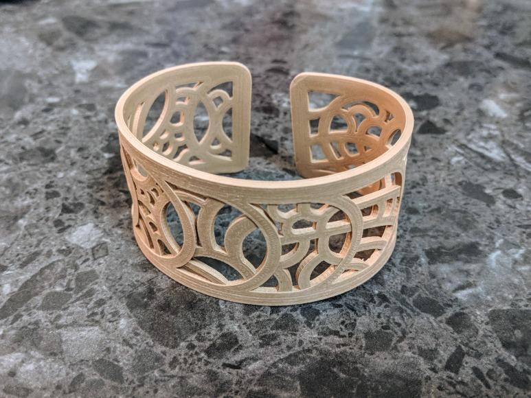 Fish Scale Thermoform Cuff Bracelet