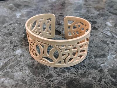Fish Scale Thermoform Cuff Bracelet