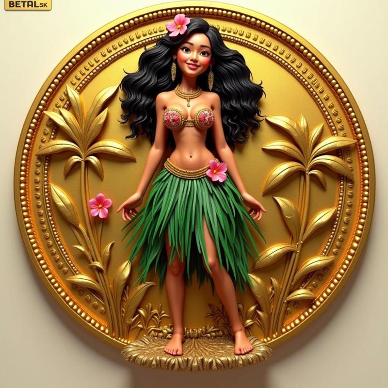Coin 45 Hula Girl